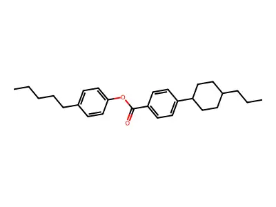 4-(4-trans-Propylcyclohexyl)-benzoesaure-(4-pentylphenyl)est er structure