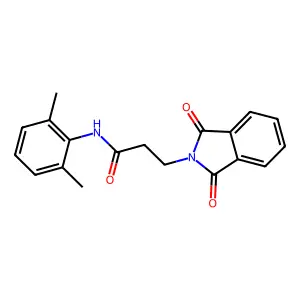 N-(2,6-dimethylphenyl)-3-(1,3-dioxo-1,3-dihydro-2H-isoindol-2-yl)propanamide structure