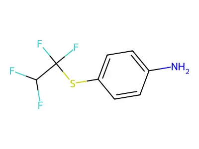 Aniline, p-((1,1,2,2-tetrafluoroethyl)thio)- structure