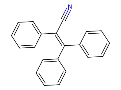 Triphenylacrylonitrile epoxide structure