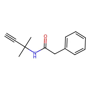 N-(1,1-Dimethylpropynyl)phenylacetamide structure