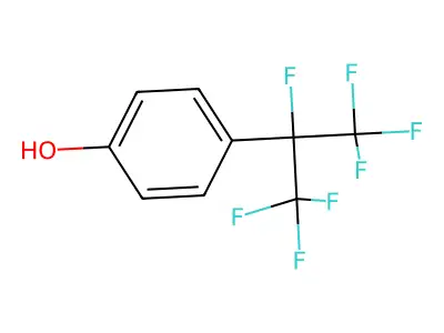 4-(1,1,1,2,3,3,3-Heptafluoropropan-2-yl)phenol structure