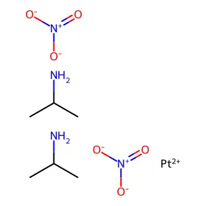 双异丙胺二硝酸铂(II) structure