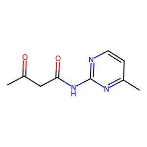 2-Acetoacetamido-4-methylpyrimidine structure