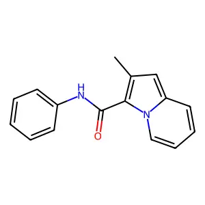 2-methyl-N-phenylindolizine-3-carboxamide structure