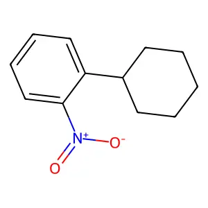 Benzene, 1-cyclohexyl-2-nitro- structure