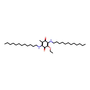 2,5-Bis(dodecylamino)-3-ethoxy-6-methylcyclohexa-2,5-diene-1,4-dione structure
