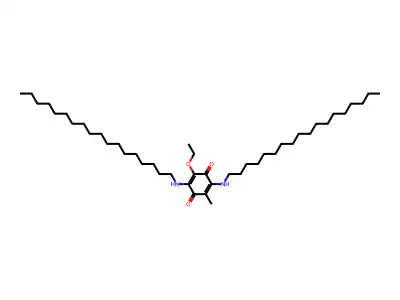 2-Ethoxy-5-methyl-3,6-bis(octadecylamino)cyclohexa-2,5-diene-1,4-dione structure