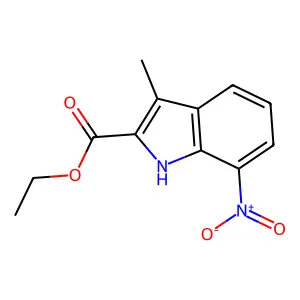 Ethyl 3-methyl-7-nitro-1H-indole-2-carboxylate structure