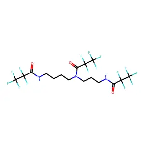 Spermidine, N,N',N''-tris(pentafluoropropionyl)- structure