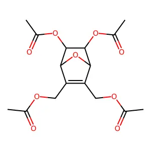 [5,6-diacetyloxy-3-(acetyloxymethyl)-7-oxabicyclo[2.2.1]hept-2-en-2-yl]methyl acetate structure
