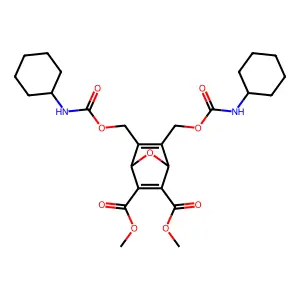 dimethyl 5,6-bis(cyclohexylcarbamoyloxymethyl)-7-oxabicyclo[ structure
