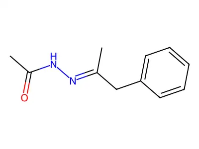 N-(1-苯基丙-2-亚基氨基)乙酰胺 structure