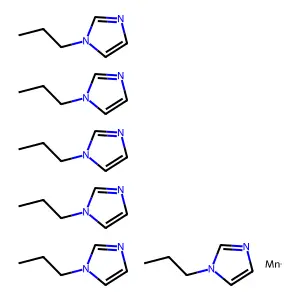 Manganese;hexakis(1-propylimidazole) structure