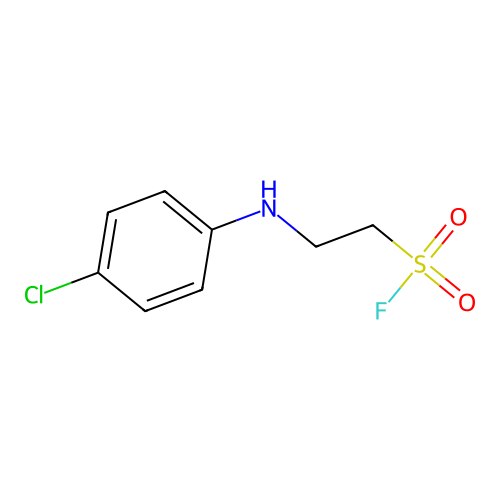 {2-[(4-Chlorophenyl)amino]ethyl}fluorosulfone structure