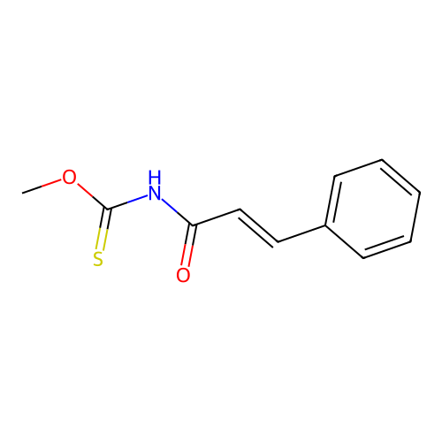 O-methyl cinnamoylthiocarbamate structure