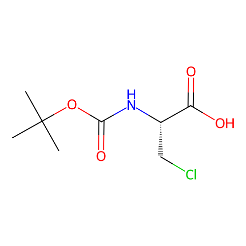 Boc-beta-chloro-ala-oh structure