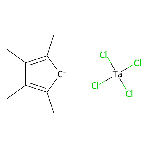 Pentamethylcyclopentadienyltantalum(IV) tetrachloride structure