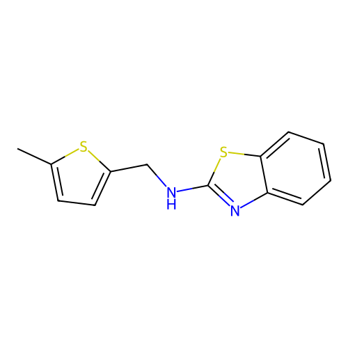 N-[(5-methylthiophen-2-yl)methyl]-1,3-benzothiazol-2-amine structure