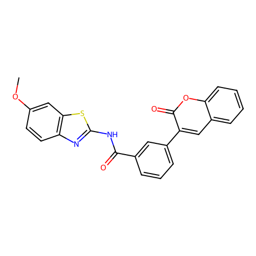 N-(6-Methoxy-benzothiazol-2-yl)-3-(2-oxo-2H-chromen-3-yl)-benzamide structure