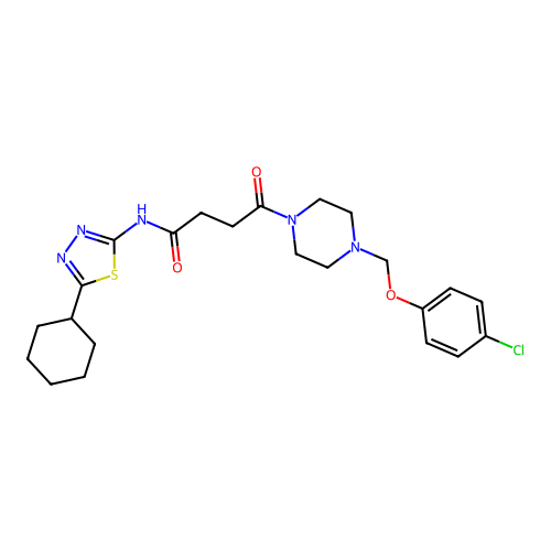 C23H30ClN5O3S structure