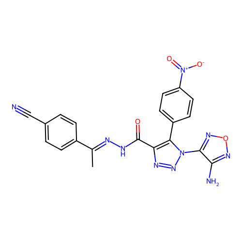 C20H14N10O4 structure