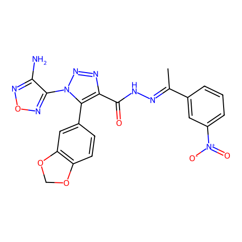 C20H15N9O6 structure