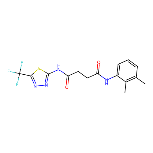 N-(2,3-dimethylphenyl)-N'-[5-(trifluoromethyl)-1,3,4-thiadiazol-2-yl]butanediamide structure