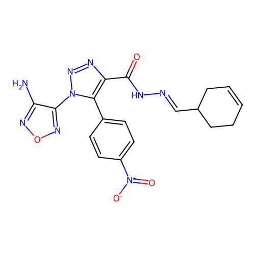 C18H17N9O4 structure