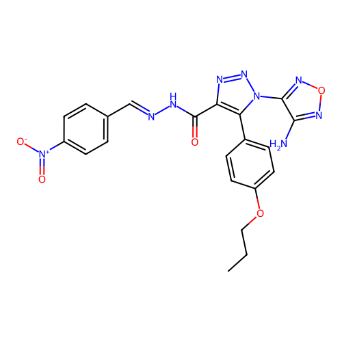 C21H19N9O5 structure