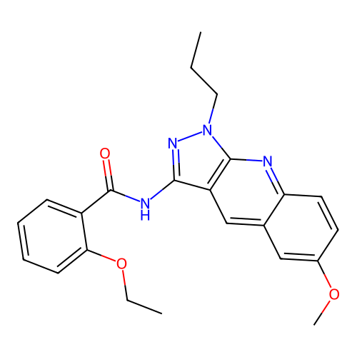 2-ethoxy-N-(6-methoxy-1-propylpyrazolo[3,4-b]quinolin-3-yl)benzamide structure