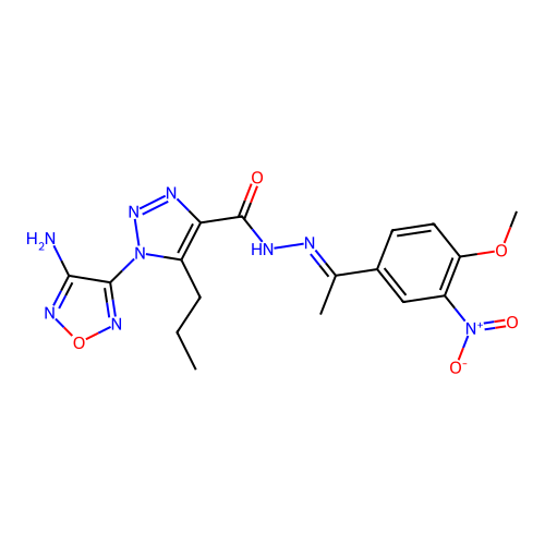 C17H19N9O5 structure