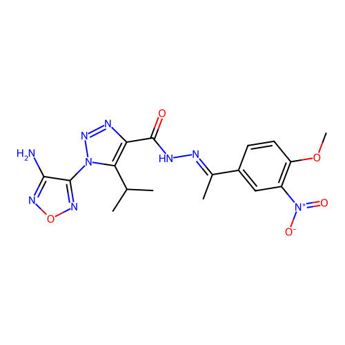 C17H19N9O5 structure