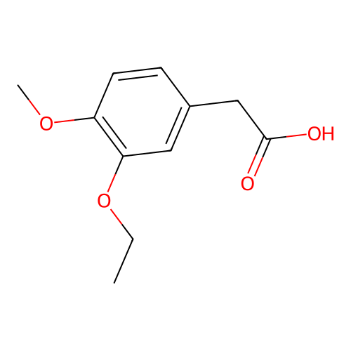 (3-Ethoxy-4-methoxyphenyl)acetic acid structure