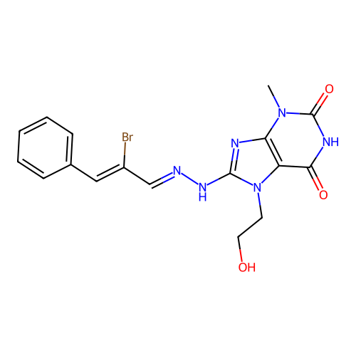 C17H17BrN6O3 structure