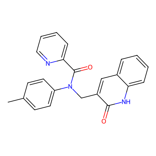N-((2-hydroxyquinolin-3-yl)methyl)-N-(p-tolyl)picolinamide structure