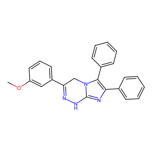 3-(3-Methoxyphenyl)-6,7-diphenyl-1,4-dihydroimidazo[2,1-c][1,2,4]triazine structure