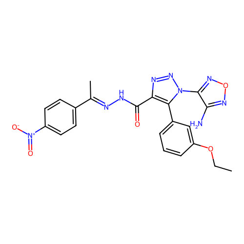C21H19N9O5 structure