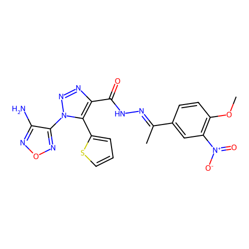 C18H15N9O5S structure