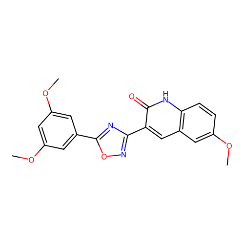 3-(5-(3,5-Dimethoxyphenyl)-1,2,4-oxadiazol-3-yl)-6-methoxyquinolin-2-ol structure