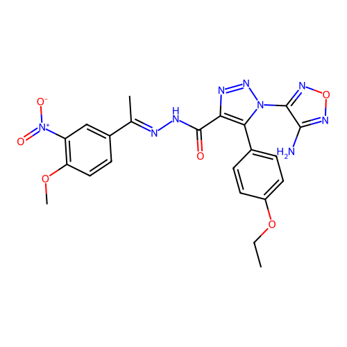 C22H21N9O6 structure