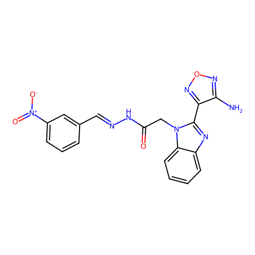 C18H14N8O4 structure