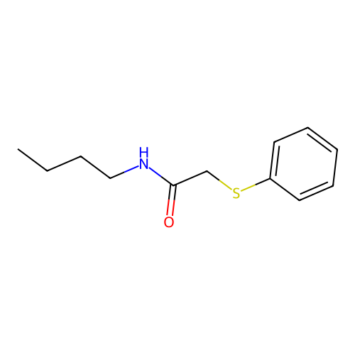 N-butyl-2-phenylsulfanylacetamide structure