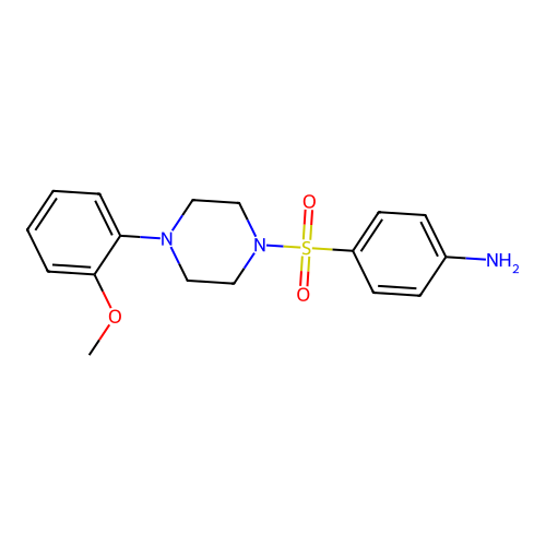 4-{[4-(2-Methoxyphenyl)piperazin-1-yl]sulfonyl}aniline structure