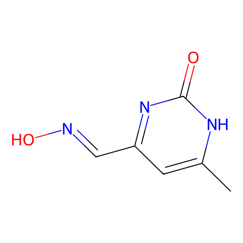 2-Hydroxy-6-methyl-4-pyrimidinecarbaldehyde oxime structure