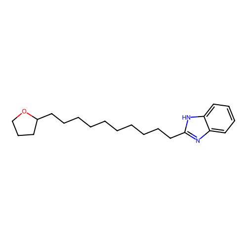 2-[10-(oxolan-2-yl)decyl]-1H-benzimidazole structure