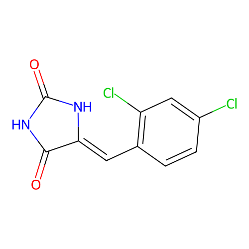 (z)-5-(2,4-Dichlorobenzylidene)imidazolidine-2,4-dione structure