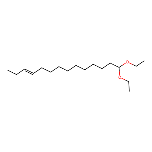 3-Tetradecene, 14,14-diethoxy-, (3E)- structure