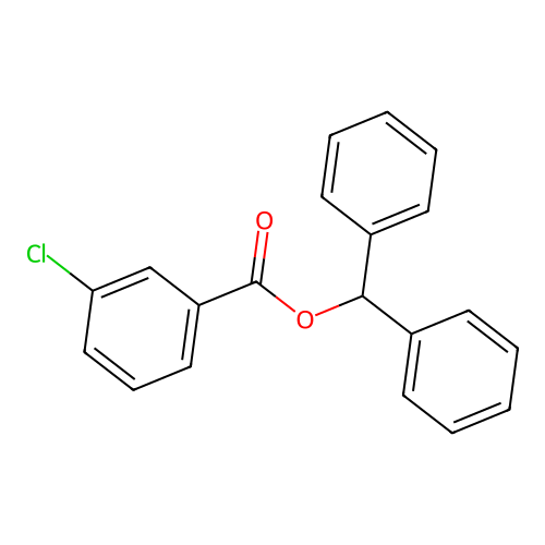 Benzhydryl 3-chlorobenzoate structure