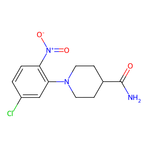 1-(5-Chloro-2-nitrophenyl)piperidine-4-carboxamide structure